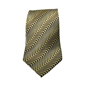 MILANO 100% SILK TIE Abstract Design‎ Gold Multi Colored
